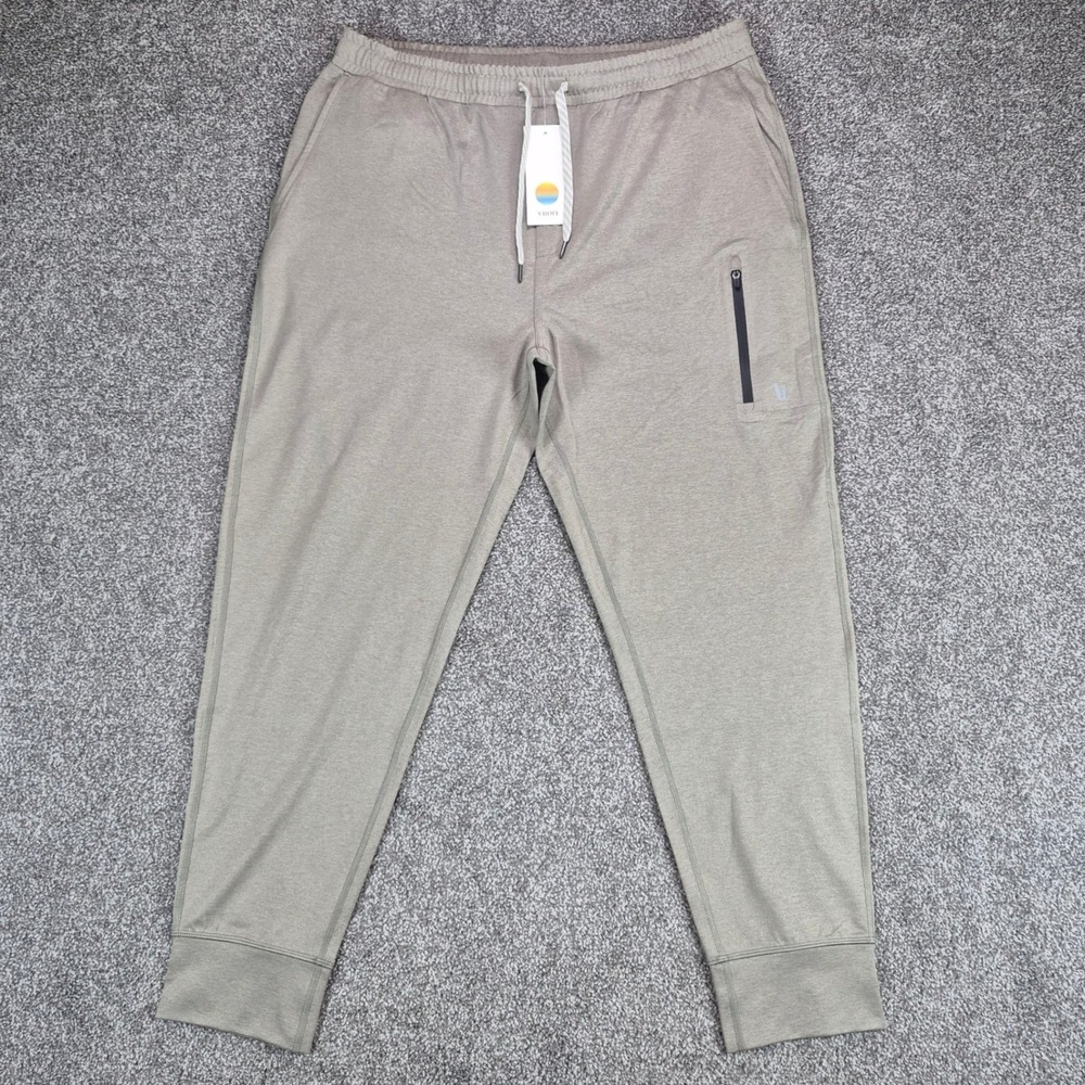 NWT Vuori Sunday Performance Jogger Mens XL Biscotti Heather V416